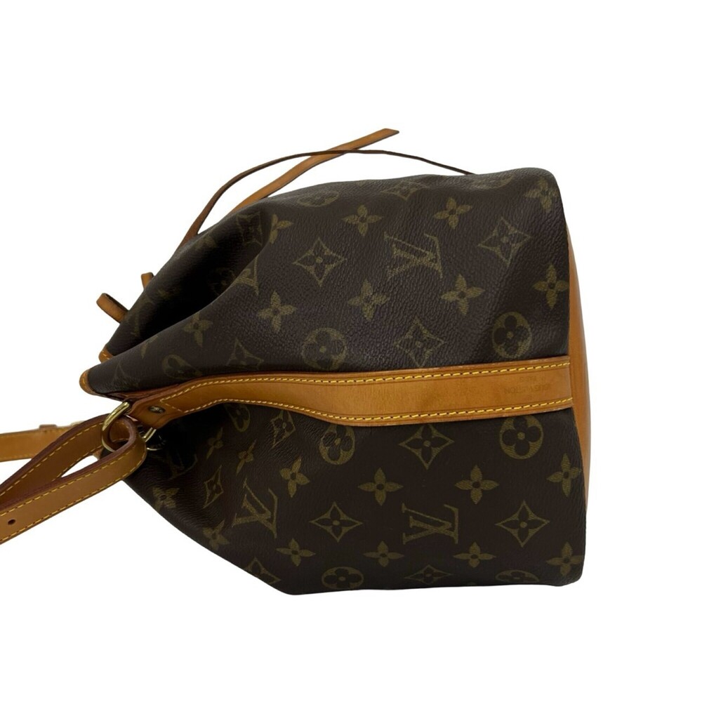 LOUIS VUITTON Authentic Vintage Brown Monogram Leather Shoulder Bag - Picture 5 of 9